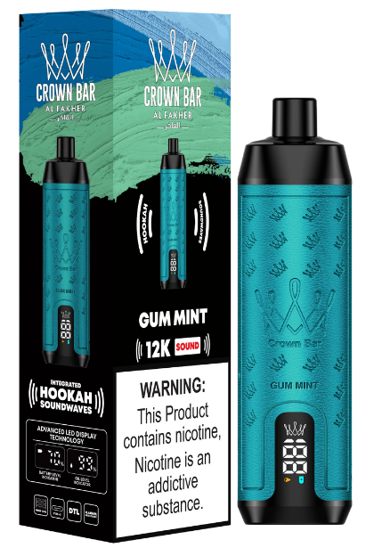 Al Fakher Crown Bar Vape 15000 Züge Gum Mint Liquid