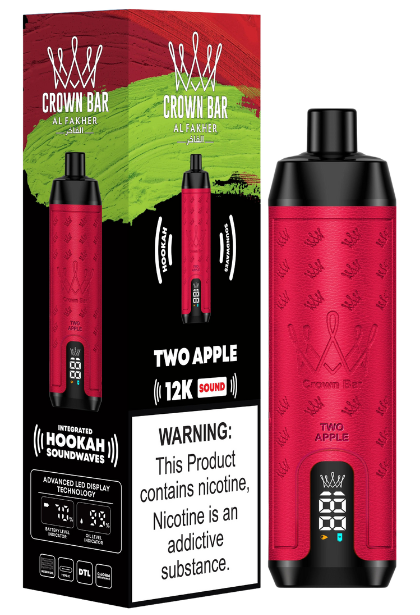 Al Fakher Crown Bar 12000 Züge Vape Two Apple Liquid